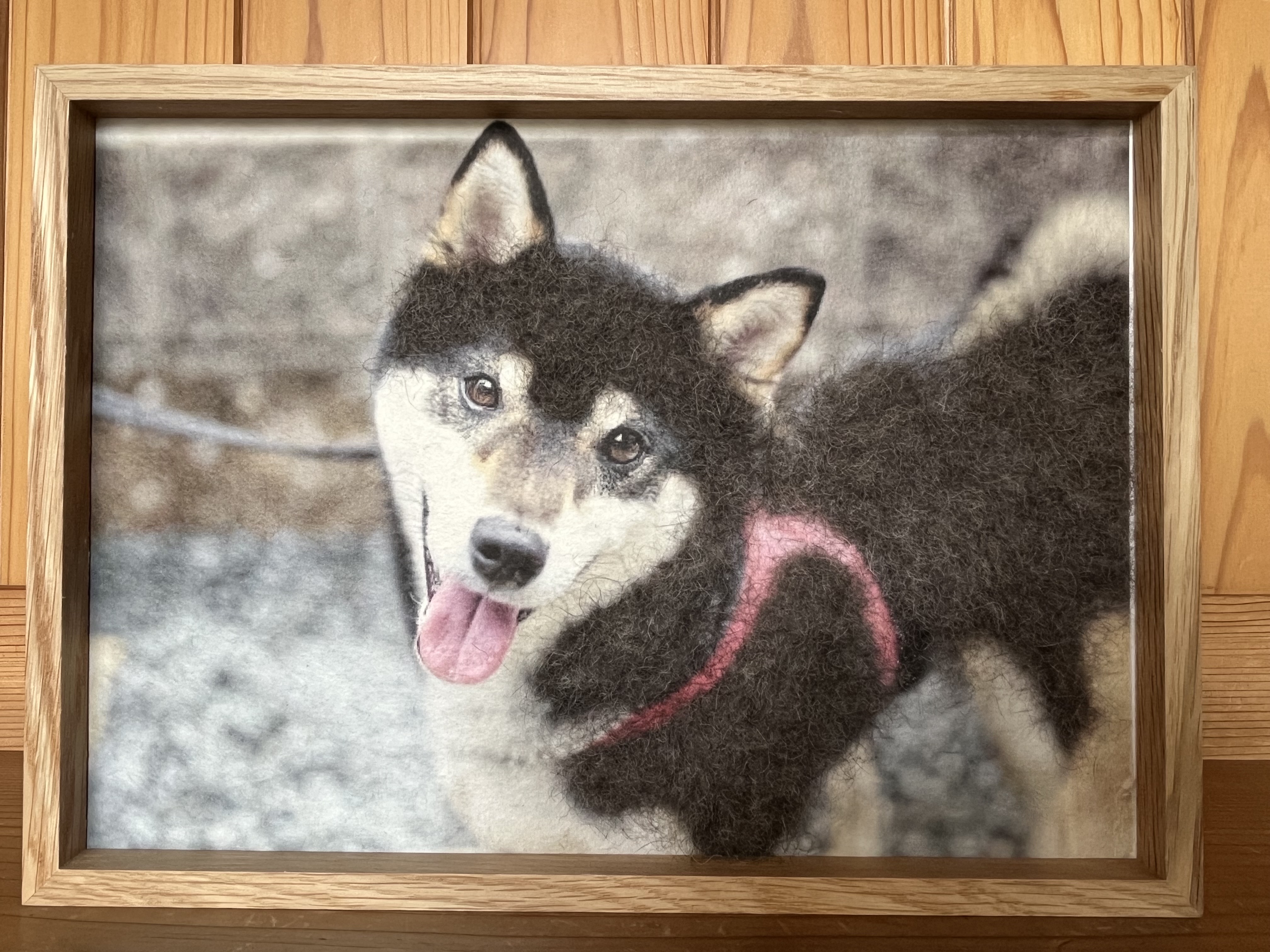石州和紙に納めた、うちの子の毛